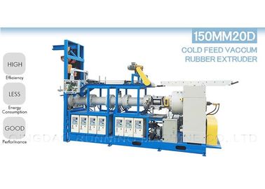 Single Screw Rubber Extrusion Equipment , 90-250mm Rubber Hose Extruder