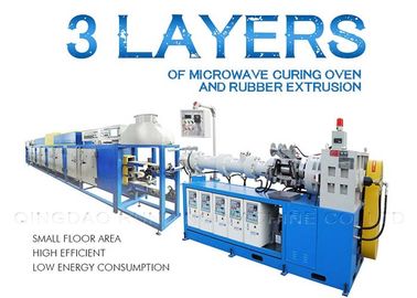 Durable Microwave Rubber Hose Production Line With Super Temperature Tunnel